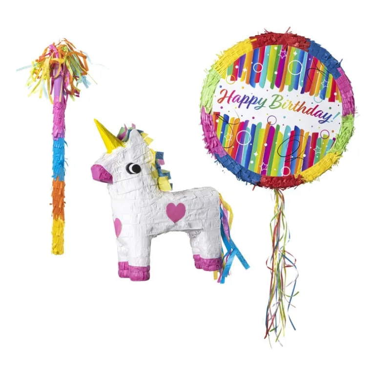 Pinata xl unicorn - wit - 45x30x10 cm