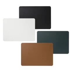 Placemat PU leer - donkergroen - 33x46 cm