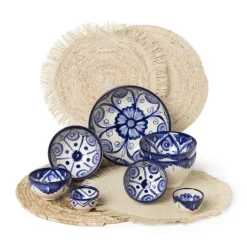 Placemat rond met franjes - ⌀38 cm