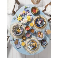 Placemat rond met franjes - ⌀38 cm