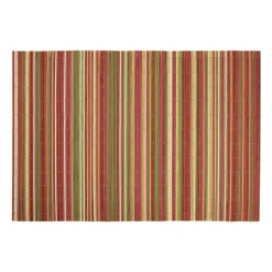 Placemat streepjes - multikleur - 30x45 cm