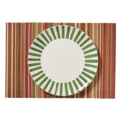 Placemat streepjes - multikleur - 30x45 cm