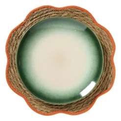 Placemat zeegras bloem - oranje