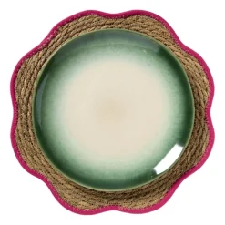 Placemat zeegras bloem - roze