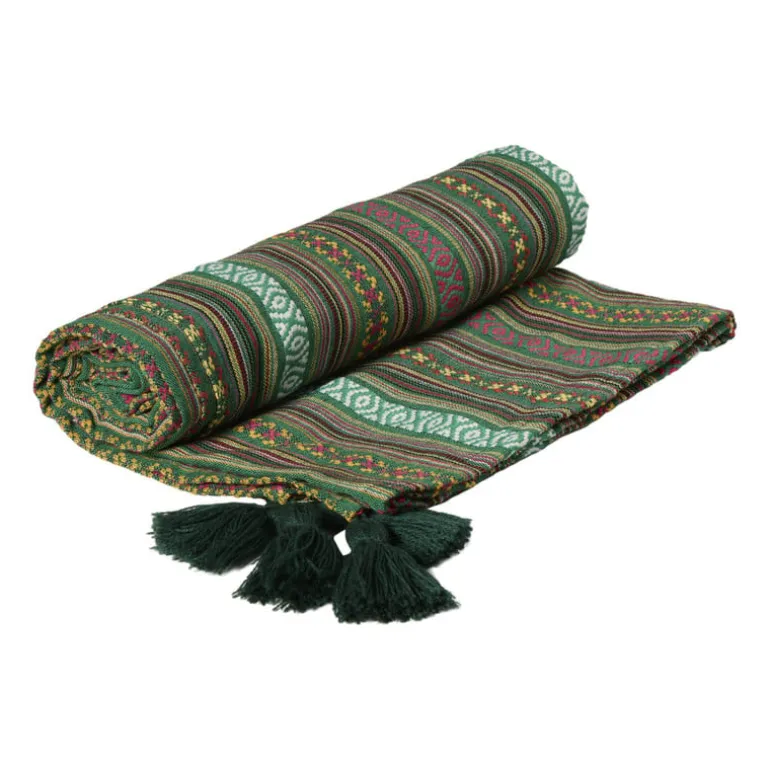 Plaid mexican - groen - 130x160 cm