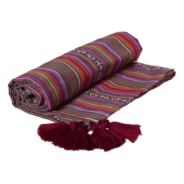 Plaid mexican - rood - 130x160 cm