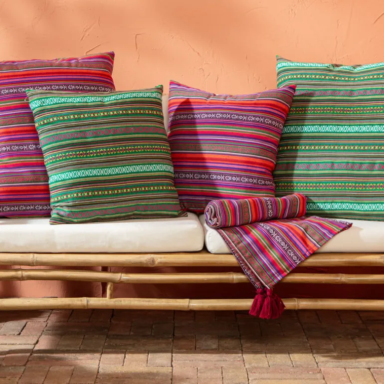 Plaid mexican - rood - 130x160 cm