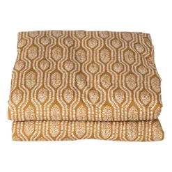 Plaid quilted wave - bruin - 130x170 cm