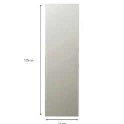 Plakspiegel - rechthoekig - 105x27cm