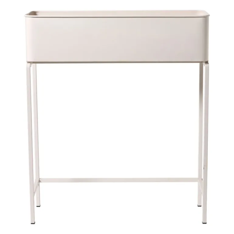 Plantenbak voor balkon breed - beige - 60x71x20 cm