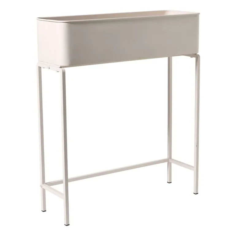 Plantenbak voor balkon breed - beige - 60x71x20 cm