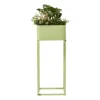 Plantenbak voor balkon smal - groen - 60x24x24 cm