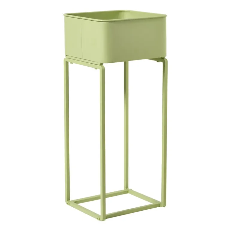 Plantenbak voor balkon smal - groen - 60x24x24 cm