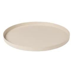 Plateau metaal rond - diverse kleuren - ø25x1.5 cm
