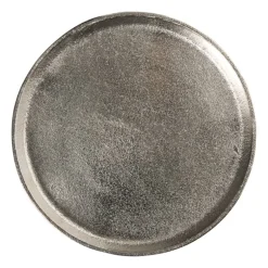 Plateau - zilverkleurig - ø25x2 cm