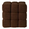 Poef chunk teddy - bruin - 36x36x36 cm