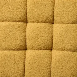 Poef chunk teddy - geel - 36x36x36 cm
