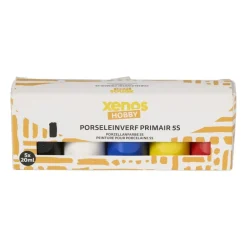 Porseleinverf basiskleuren - set van 5