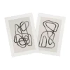 Poster abstract 1 - beige/zwart - 21x30 cm