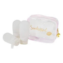 Reisflesjes in etui - set van 3