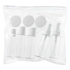 Reisflesjes in etui - set van 7