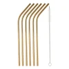 Rietjes RVS - goud - set van 6