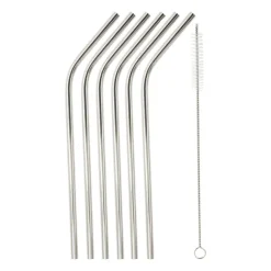 Rietjes RVS - zilver - set van 6