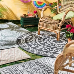 Rotan fauteuil Bandung - naturel - 83x69x84 cm