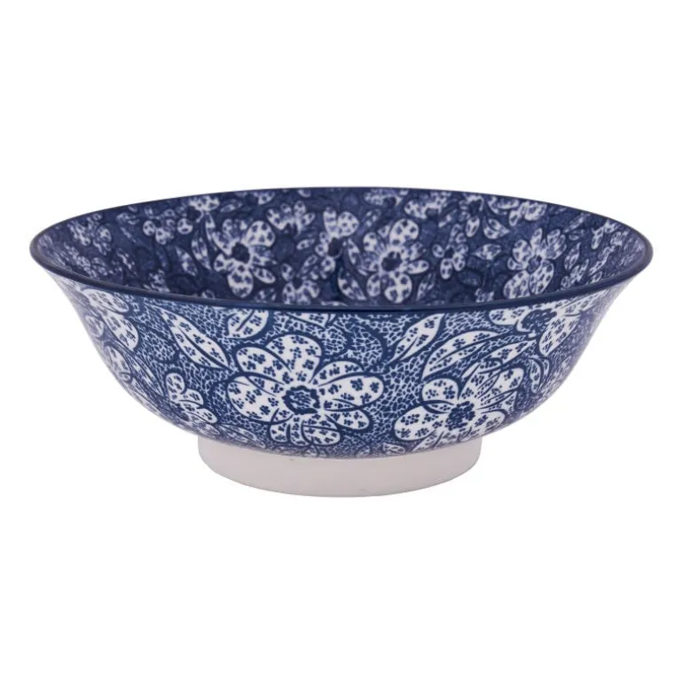 Schaal blue print - botanic - ⌀21 cm