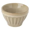 Schaal facet - beige - ⌀9x5.7 cm