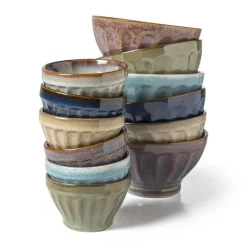 Schaal facet - donkerblauw - ⌀13x7.5 cm