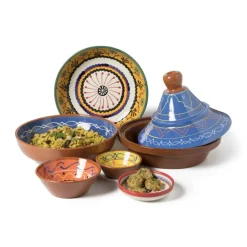 Schaal Fiesta - blauw - 27 cm