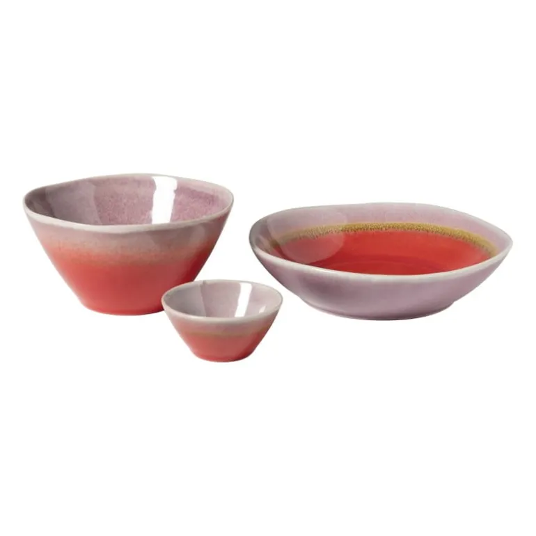 Schaal Roots - rood/paars - ø28x5.8 cm