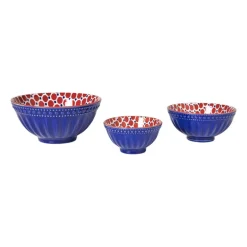 Schaaltje Anne middel - rood/blauw - ø12.3x5.8 cm