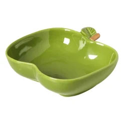 Schaaltje appel groot - groen - 4.2x12.3x13 cm