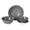 Schaaltje black print blaadjes - ø16x6.5 cm