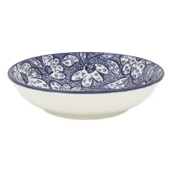 Schaaltje blue print - botanic - ⌀14 cm