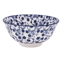 Schaaltje blue print - flowers - ⌀15 cm