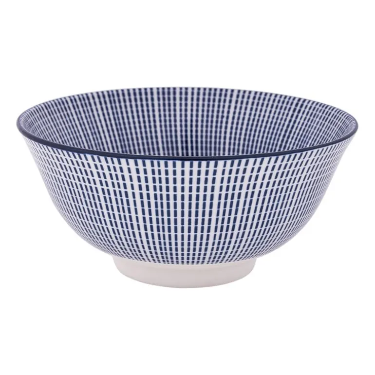 Schaaltje blue print - stripes - ⌀15 cm