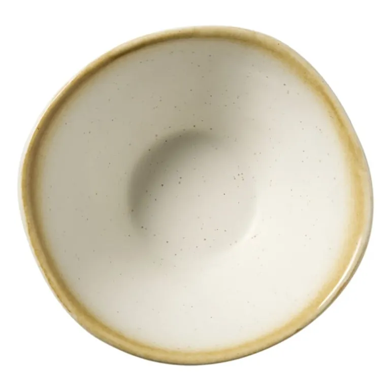 Schaaltje groot olivo - wit - ø15.5x7.5 cm