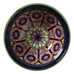 Schaaltje klein Bella - blauw/roze - ø9x4.6 cm