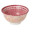 Schaaltje klein Bibi - roze/rood - ø9x4.6 cm