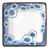 Schaaltje Mico bloemen klein - blauw/wit - 3x9.2x9.2 cm