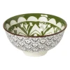 Schaaltje middel Bodil - groen/blauw - ø12x5.8 cm