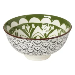 Schaaltje middel Bodil - groen/blauw - ø12x5.8 cm