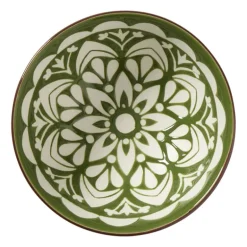 Schaaltje middel Bodil - groen/blauw - ø12x5.8 cm