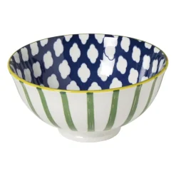 Schaaltje middel Bowie - groen/blauw - ø12x5.8 cm