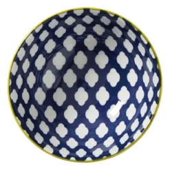 Schaaltje middel Bowie - groen/blauw - ø12x5.8 cm