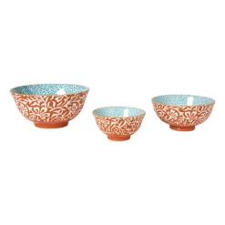 Schaaltje Moana groot - blauw/oranje - ø15.8x7.3 cm