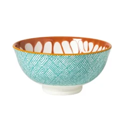 Schaaltje Nane middel - oranje/blauw - ø12.3x5.8 cm